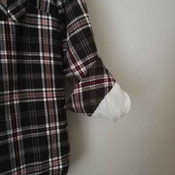 Lady Hathaway Checkered Lined Warm Shirt Size L - Picture 6 of 10